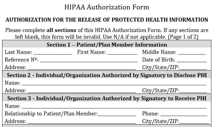 Should I Decline a HIPAA Authorization Request? - HIPAAnswers